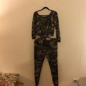 Camouflage  joggers. Set